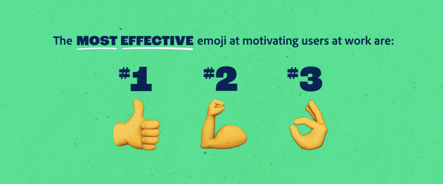 Ba emoji truyền động lực nhất nói về công việc.