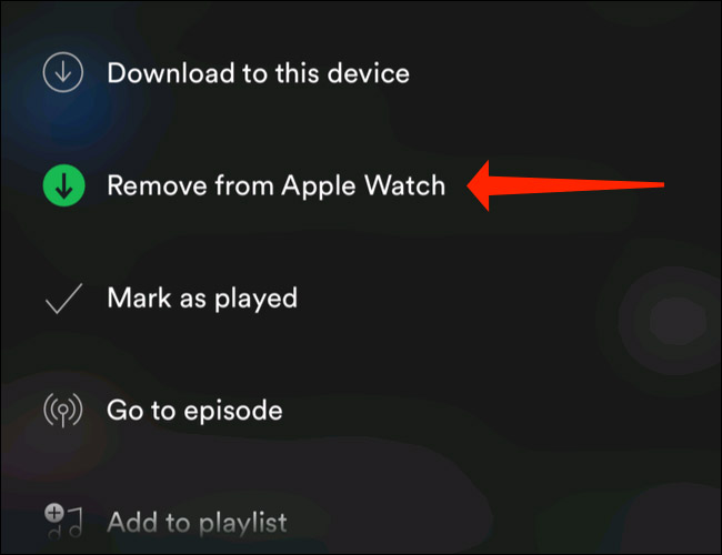 Select “Remove From Apple Watch”