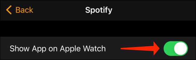 Enable “Show App On Apple Watch” option