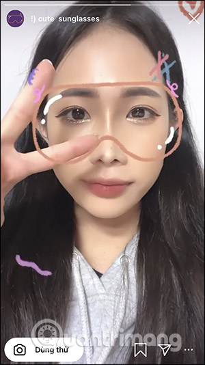 Cách tải filter đeo kính mặt nạ lấp lánh trên Instagram ...