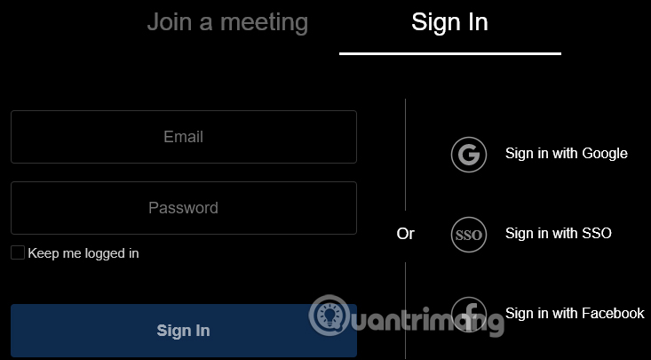 Sign in to your Zoom account