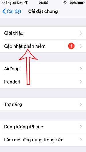 Cập nhật phần mềm