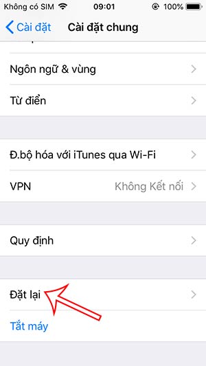 Đặt lại