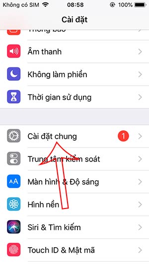 Cài đặt chung