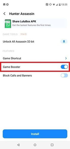 Áp dụng Game Booster