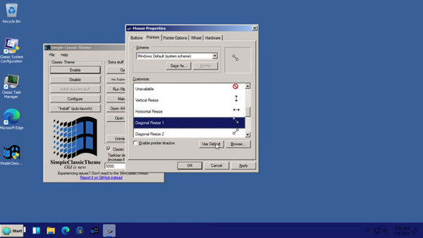 Windows 11 với giao diện Classic Theme huyền thoại 2