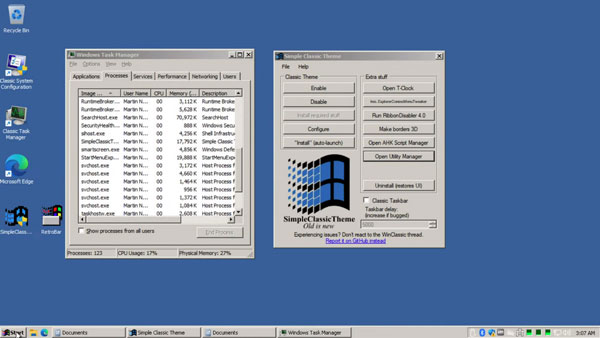 Windows 11 với giao diện Classic Theme huyền thoại 3