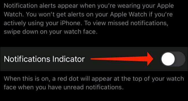 Tắt “Notifications Indicator”