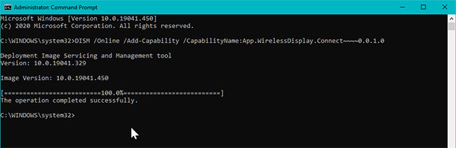 Mở Command Prompt với quyền admin