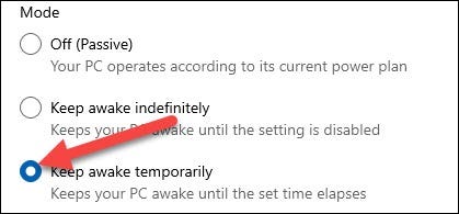 Cách thiết lập PC Windows luôn ở trạng thái thức