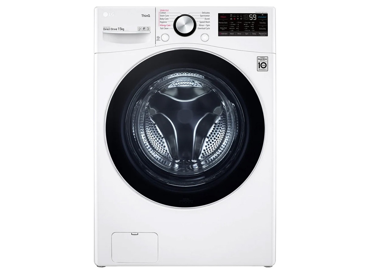 Máy giặt cửa ngang LG 15kg AI DD Inverter F2515STGW (New)