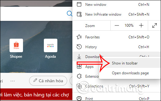 Hiện lại nút Download