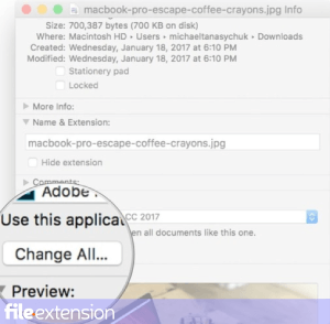 Chọn ứng dụng mở trong macOS