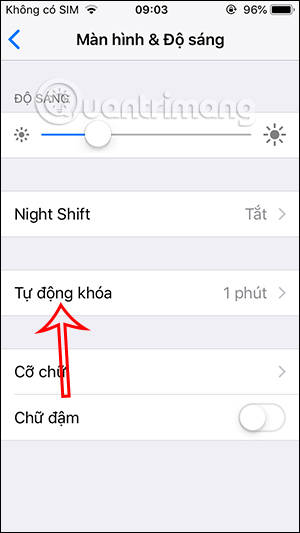 Cách chỉnh thời gian tắt màn hình iPhone