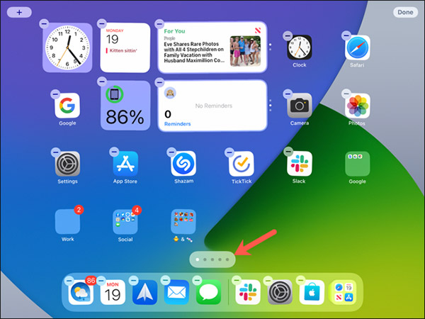 Cách ẩn hoặc sắp xếp lại màn hình chứa biểu tượng ứng dụng trên iPad