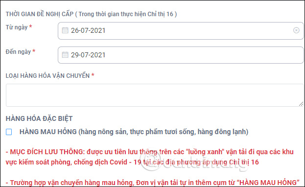 lua chon loai hang hoa di qua luong xanh