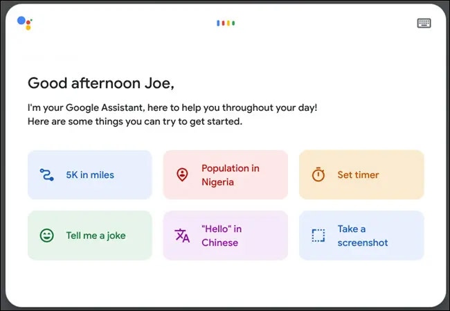 Đánh thức Google Assistant