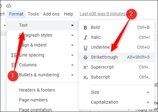 Cách gạch ngang chữ trong Google Docs - Ảnh minh hoạ 4