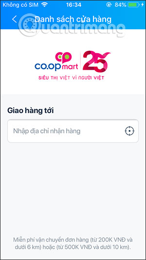 Khung nhập địa chỉ