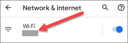 Nhấn vào mục “Wi-Fi”