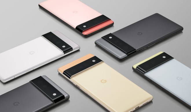 Bức ảnh chụp các lựa chọn màu sắc của Pixel 6 Pro do chính Google đăng tải