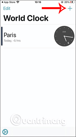Cách xem giờ thế giới ngay trên màn hình iPhone