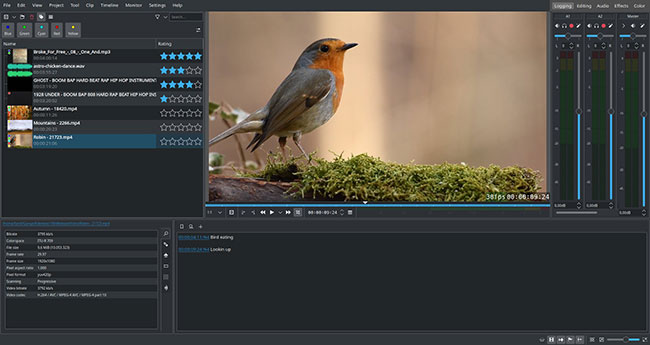 Kdenlive là một trình chỉnh sửa video mã nguồn mở
