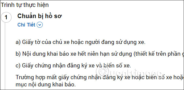 Hồ sơ cần chuẩn bị