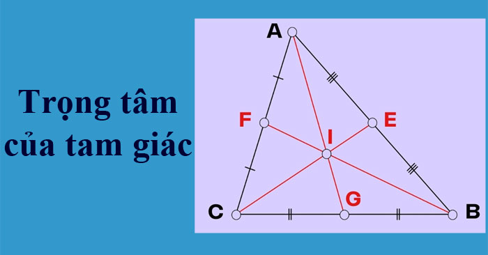 trọng tâm của tam giác