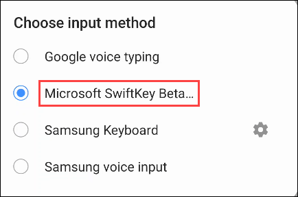 Đặt SwiftKey Beta làm ứng dụng bàn phím mặc định