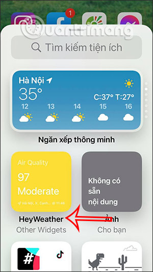 Cách xem thời tiết trên màn hình iPhone