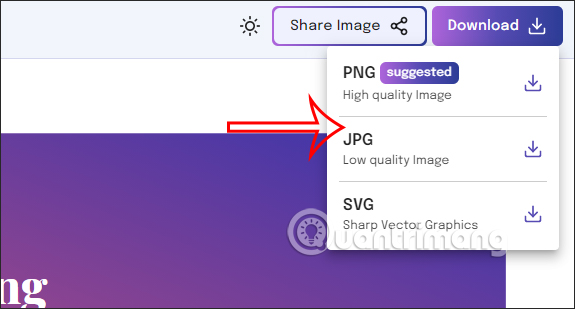 Chọn định dạng