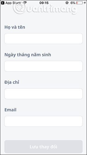 Nhập thông tin