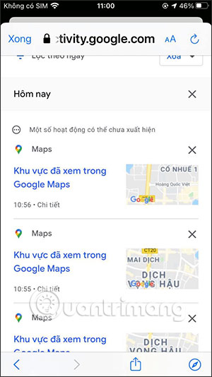 Nội dung lịch sử bản đồ