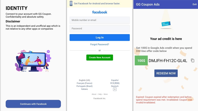FlyTrap sử dụng JavaScript để truy cập vào ID Facebook, vị trí, địa chỉ email, địa chỉ IP, cookie và token được liên kết với tài khoản Facebook của người dùng.