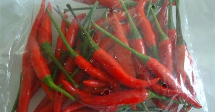 Store chili in the freezer compartment