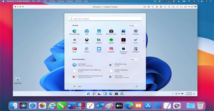Máy Mac mới nhất của Apple sẽ có thể chạy Windows 11 thông qua phần mềm Parallels Desktop 17.