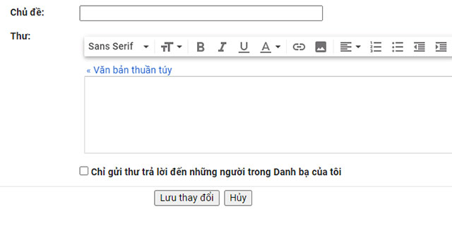 Nhấn vào nút “Lưu thay đổi”