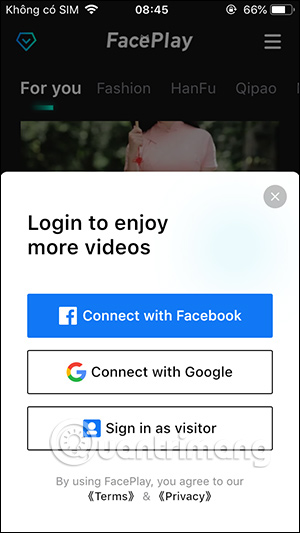 Cách dùng FacePlay miễn phí