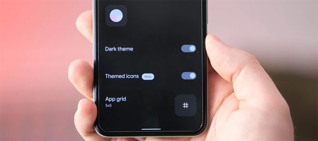 Themed icon được gắn nhãn “beta”.