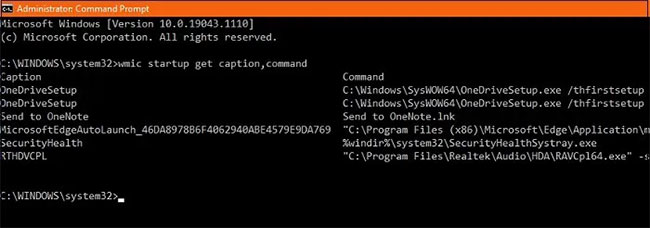 Locate Windows Startup folder programs from Command Prompt