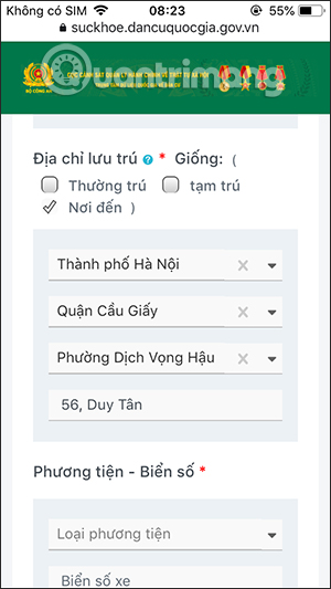 Nơi lưu trú và phương tiện di chuyển