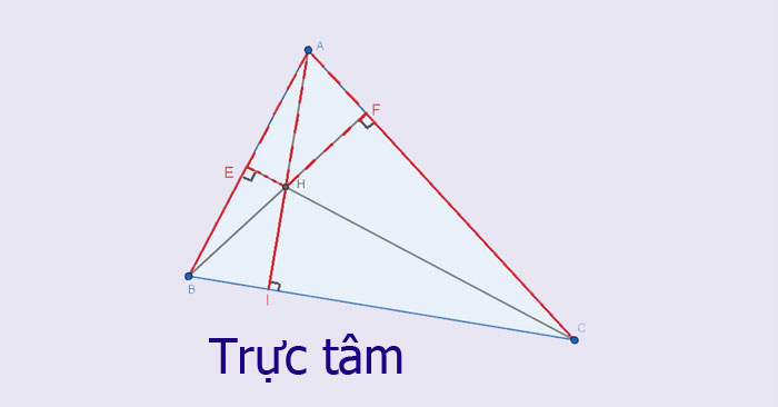 Đường trực tiếp trung trực của một cạnh tam giác sở hữu trải qua trực tâm không?
