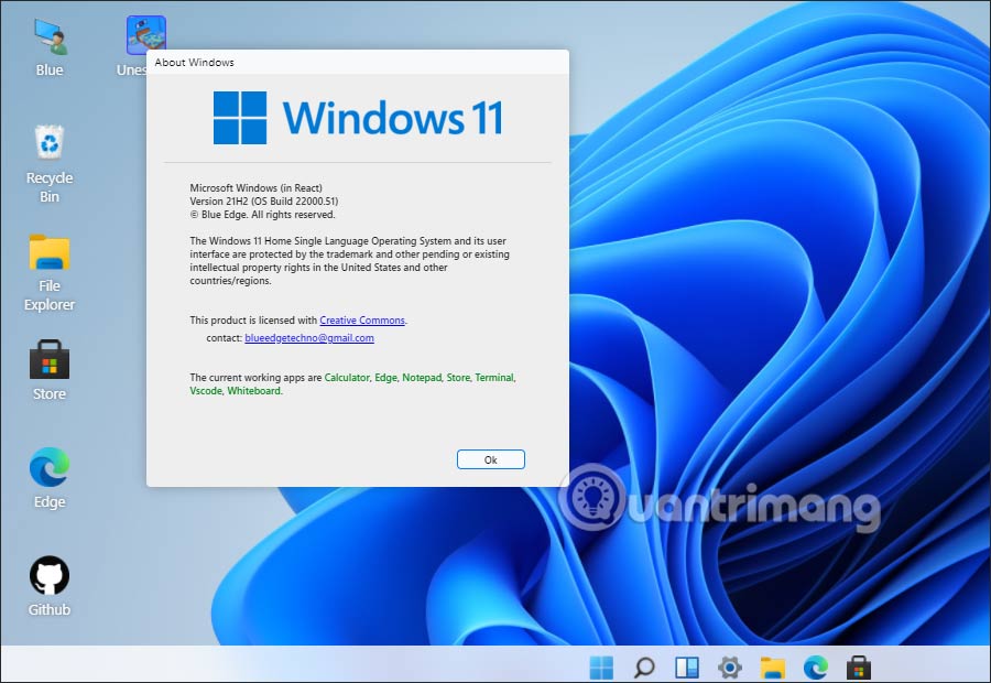 Windows version 11