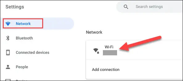 Nhấn vào “Wi-Fi”