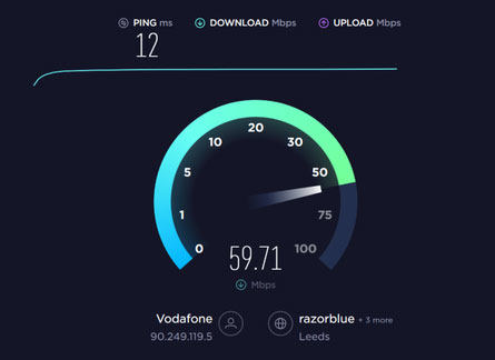 Kiểm tra tốc độ trên Speedtest.net