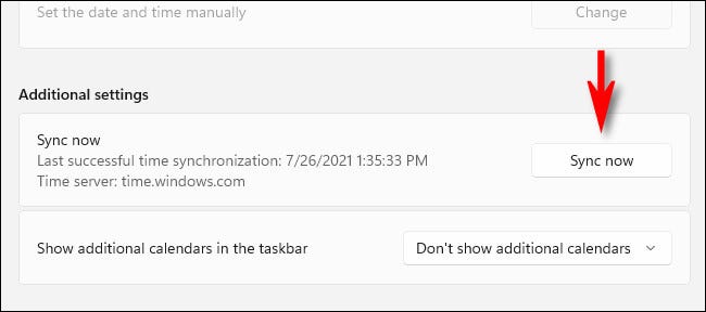 Nhấp vào “Sync Now”