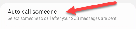 Nhấn vào “Auto Call Someone”