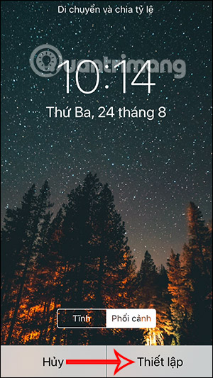 Cài màn hình khóa