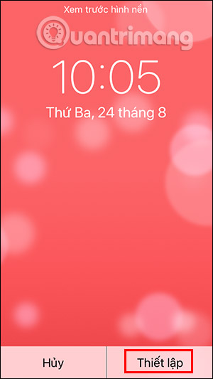 Thiết lập hình nền